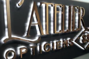 gold titanium sign